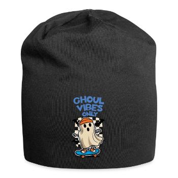 Ghoul Vibes Only Funny Saying Design - Jersey Beanie - black - Front