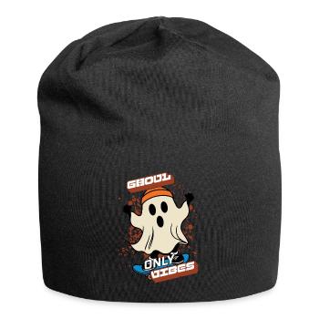 Ghoul Vibes Only Funny Halloween Saying Design - Jersey Beanie - black - Front