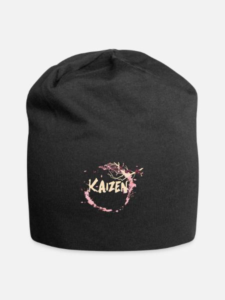 Hiragana Katakana Kaizen-methode Kaizen - Jersey-Beanie - Schwarz