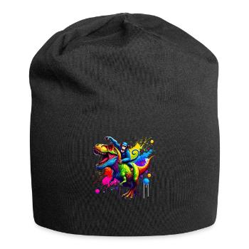 Splash Art Dinosaure T-Rex Singe Tyrannosaurus Rex - Bonnet en jersey - noir - Devant