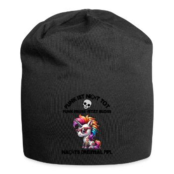 Punk Rock - I'm old but punk is not dead - Jersey Beanie - black - Front