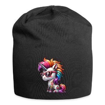 Punk Rock - I'm old but punk is not dead - Jersey Beanie - black - Front