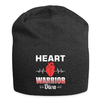 Herzbypass Herzinfarkt Herzoperation - Jersey-Beanie - Anthrazit - Vorne