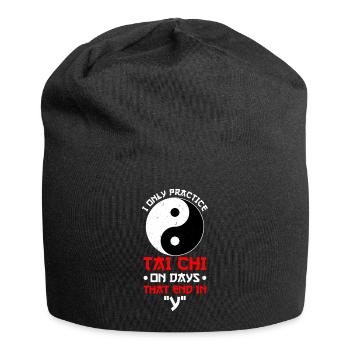 Yin Yang Tai Chi - Bonnet en jersey - noir - Devant