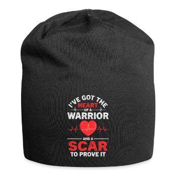 Heart Bypass Heart Attack Heart Surgery - Jersey Beanie - black - Front