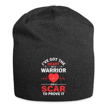 Herzbypass Herzinfarkt Herzoperation - Jersey-Beanie - Anthrazit - Vorne