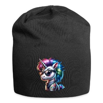 Punk Rock - Ich bin alt aber Punk ist nicht tot - Jersey-Beanie - Schwarz - Vorne