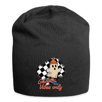 Ghoul Vibes Only Funny Halloween Saying - Jersey Beanie - black - Front