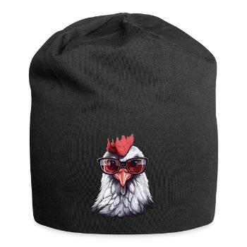 Chicken Glasses - Jersey Beanie - black - Front