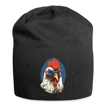 Chicken Glasses - Jersey Beanie - black - Front