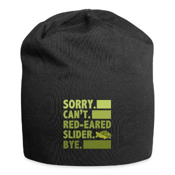 Sorry Can't Red-Eared Slider Bye Amphibian Reptile - Jersey-Beanie - Schwarz - Vorne