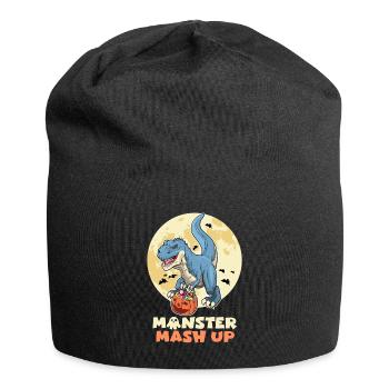 Halloween Party MONSTER MASH UP Dinosaur - Jersey Beanie - black - Front