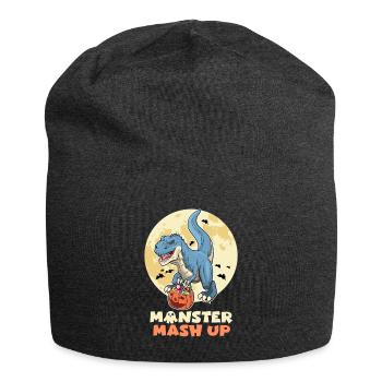 Halloween Party MONSTER MASH UP Dinosaur - Jersey Beanie - charcoal grey - Front