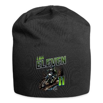 Motocross 11th Birthday - Jersey Beanie - black - Front