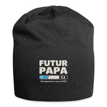 Announcement Pregnancy Dad Father-to-be 2025 - Jersey Beanie - black - Front