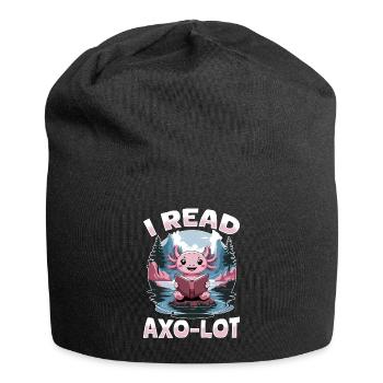Livres Axolotl drôles Kawaii je lis Axo-lot - Bonnet en jersey - noir - Devant