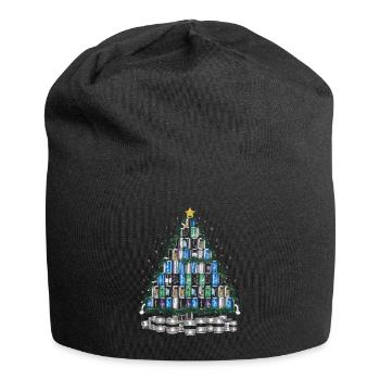 Bier Weihnachten Ugly Christmas Xmas Saufen Trinke - Jersey-Beanie - Schwarz - Vorne