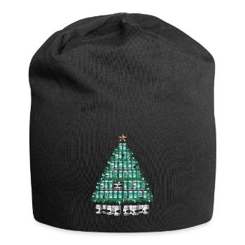 Bier Weihnachten Ugly Christmas Xmas Saufen Trinke - Jersey-Beanie - Schwarz - Vorne