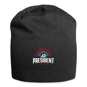 Lady President 2024: Kamala Harris 2024 Campaign - Jersey Beanie - black - Front