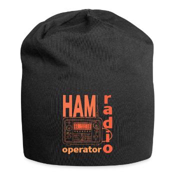 Stolzer Amateurfunk-betreiber - Jersey-Beanie - Schwarz - Vorne