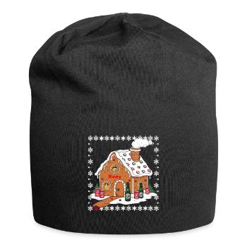 Bier Weihnachten Ugly Christmas Xmas Saufen Trinke - Jersey-Beanie - Schwarz - Vorne
