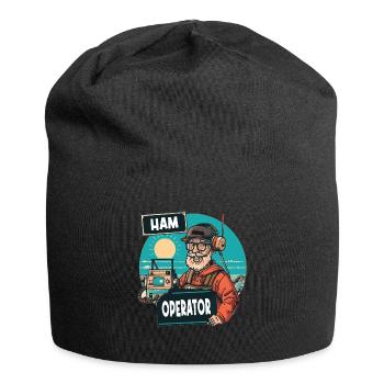 Stolzer Amateurfunk-betreiber - Jersey-Beanie - Schwarz - Vorne