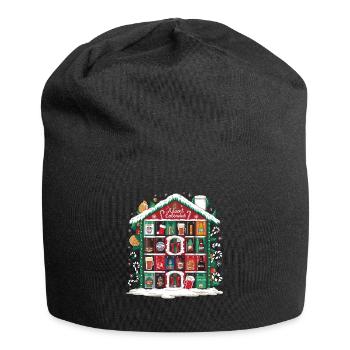Bier Weihnachten Ugly Christmas Xmas Saufen Trinke - Jersey-Beanie - Schwarz - Vorne