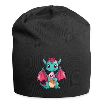 Dino Dragon Dragon Cream Cône Glace Snacking Enfants - Bonnet en jersey - noir - Devant