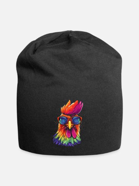 Chicken Sonnenbrille - Jersey-Beanie - Schwarz