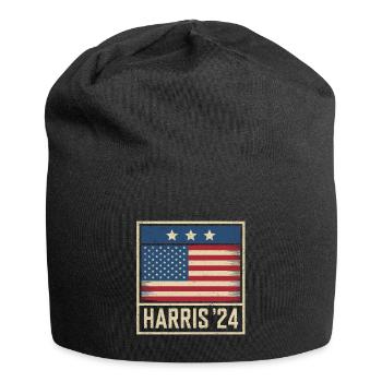 Harris 2024 Vintage Election Patriotic Campaign - Jersey Beanie - black - Front