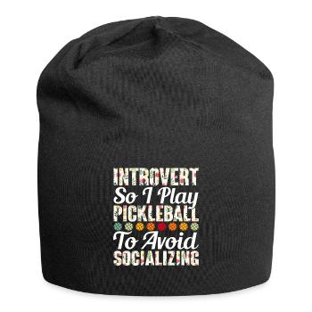 Pickleball player Pickleball competition athlete - Jersey Beanie - black - Front