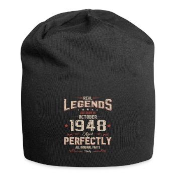 76th Birthday Legend October 1948 Volume 48 - Jersey Beanie - black - Front