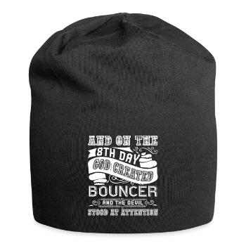 Bouncer God Created Bouncer - Jersey Beanie - black - Front