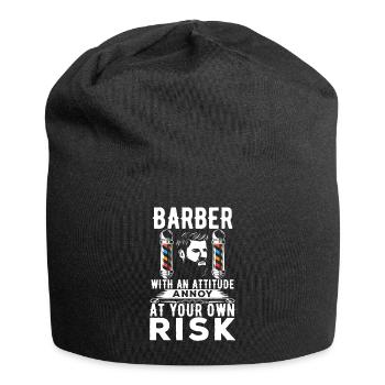 Barber Haircutter - Jersey Beanie - black - Front