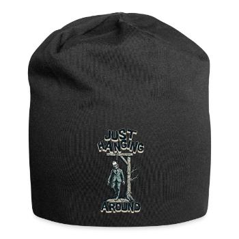 Lustiger Halloween Zombie Spruch Sarkastisch - Jersey-Beanie - Schwarz - Vorne