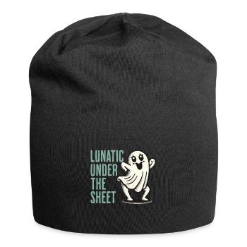 Lunatique sous le drap drôle de conception fantôme - Bonnet en jersey - noir - Devant
