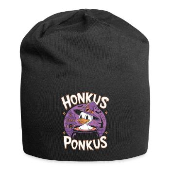 Honkus Ponkus Funny Duck Witch Halloween Magic - Jersey Beanie - black - Front