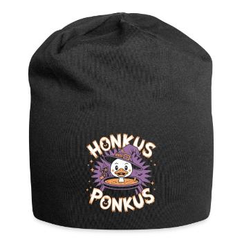 Honkus Ponkus Funny Duck Witch Halloween Magic - Jersey Beanie - black - Front