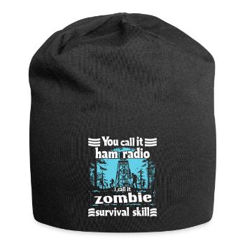 Stolzer Amateurfunk-betreiber - Jersey-Beanie - Schwarz - Vorne