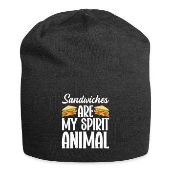 Sandwich Liebhaber Fast Food Liebhaber - Jersey-Beanie - Anthrazit - Vorne