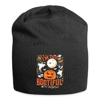 Halloween Kostüm Kinder I'M TOO BOOTIFUL Lustiges - Jersey-Beanie - Schwarz - Vorne