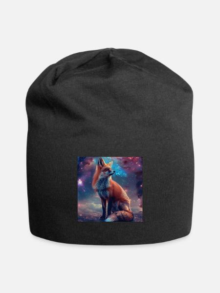 Fuchs - Jersey-Beanie - Schwarz