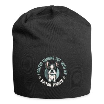 Cadeaux Boston Terrier - Bonnet en jersey - noir - Devant