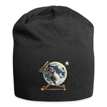 Halloween Baseball Horreur Skeleton Joueur de Baseball - Bonnet en jersey - noir - Devant