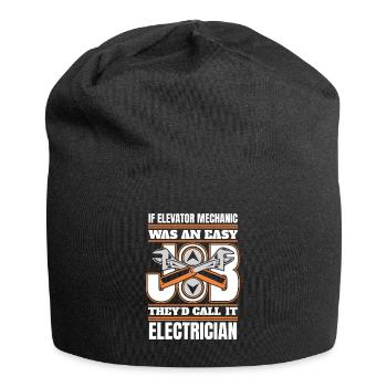 Easy Job They'd Call It Electrician Repair - Jersey Beanie - black - Front