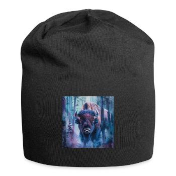 Bison - Jersey-Beanie - Schwarz - Vorne