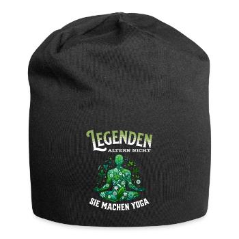 Legenden altern nicht sie gehen Yoga - Jersey-Beanie - Schwarz - Vorne