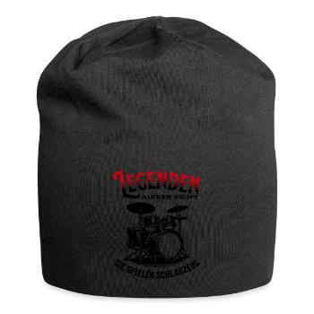 Legenden altern nicht sie gehen Schlagzeug - Jersey-Beanie - Schwarz - Vorne