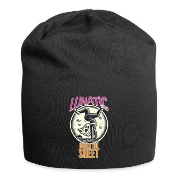 Lustiges Gespenster Design Last Minute Kostüm - Jersey-Beanie - Schwarz - Vorne