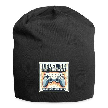 Level 30 Freigeschaltet Legendär Seit 1995 - Jersey-Beanie - Schwarz - Vorne